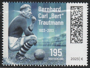 2023 Germany The 100th Anniversary of the Birth of Bernhard Carl (German footballer) "Bert" Trautmann, 1923-2013 MNH #FOR-248