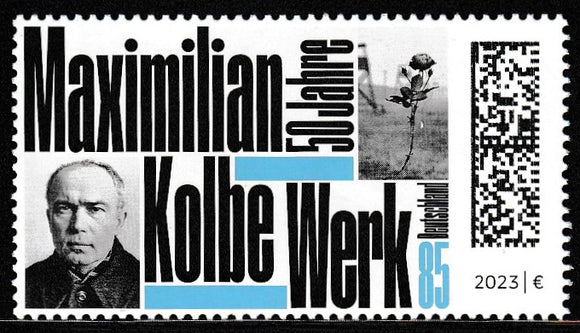 2023 Germany The 50th Anniversary of the Maximilian Kolbe Werk (Polish Catholic priest) MNH #FOR-250