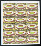 2010 India Delhi 2010 Commonwealth Games - Talkatora Stadium Full Sheet of 18 Stamps