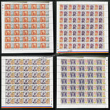 2010 India Princely States - Set of 4 Full Sheet of 40 Stamps