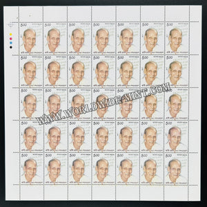 2011 India Kavi Pradeep Full Sheet of 35 Stamps