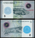 Nicaragua 5 Córdoba -2020 UNC Commemorative Polymer Banknote N#239037