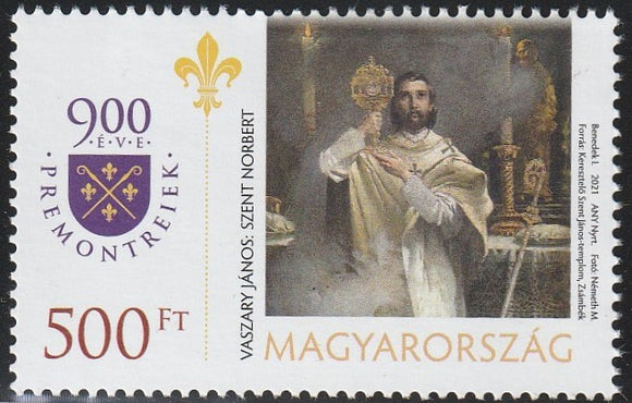 2021 Hungary The 900th Anniversary of the Order of Canons Regular of Premontre (a group of Roman Catholic priests, brothers and sisters) MNH #FOR-283