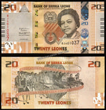 Sierra Leone 20 Leones - 2022 UNC Banknote N#335304