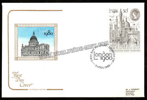 1980 UK London International Stamp Exhibition FDC #FA302