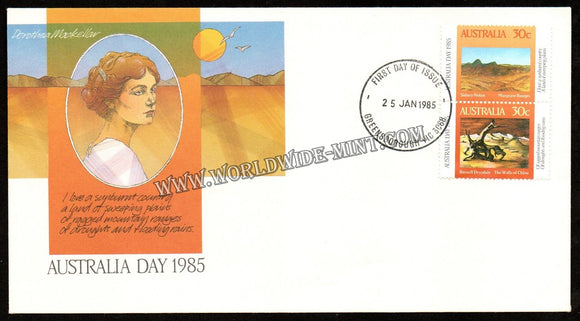 1985 Australia Dorothea Mackellar (Australian Poet) FDC #FA307