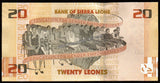 Sierra Leone 20 Leones - 2022 UNC Banknote N#335304