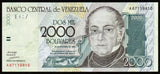 Venezuela 2000 Bolivars - 1998 UNC Banknote N#209932