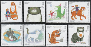 2023 Jersey The 100th Anniversary of the Birth of Judith Kerr, (writer and illustrator) 1923-2019 Set of 8 MNH Tiger, Cat, Crocodile #FOR-352