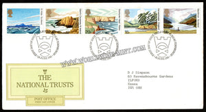 1981 Uk The National Trusts FDC Sea, Beaches, Landscape #FA369