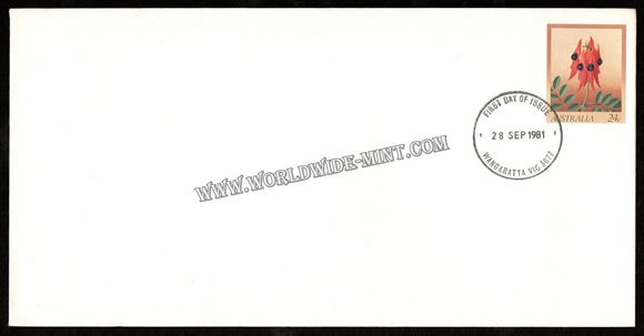 1981 Australia Flower Prepaid Envelope #FA377