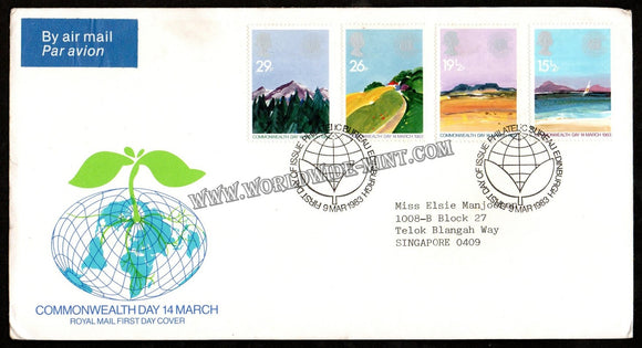 1983 UK Commonwealth Day FDC #FA383