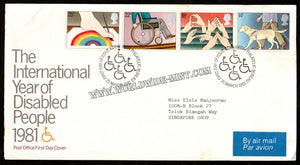 1981 UK The International Year Of Disabled FDC #FA389