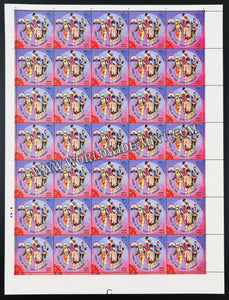 2020 India Salute to COVID - 19 Warriors - Sanitation Workers Full Sheet of 35 Stamps