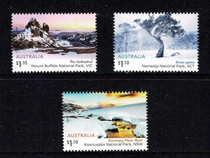 2020 Australia Australian Alps - Mountain Stamp #Aus-3929-31