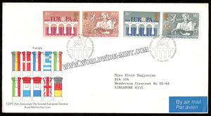 1984 UK CEPT 25th Anniversary The second European Elections FDC #FA393