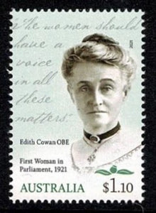 2021 Australia The 100th Anniversary of First Woman in Parliament, Edith Cowan, 1861-1932 #Aus-3983