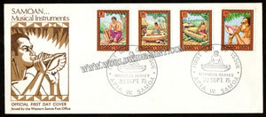 1975 Samoa Musical Instruments FDC #FA398