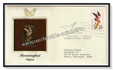 1992 USA Humming Bird - Rufous - Gold Replica FDC #FE3