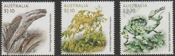 2021 Australia Nature's Mimics Set of 3 - Birds, Sea Dragan #Aus-4055-57