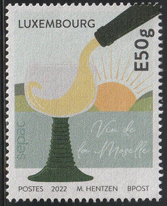 2022 Luxembourg SEPAC Issue - Moselle Wine MNH #FOR-427