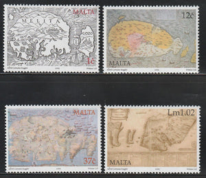 2005 Malta Historical Maps of Malta Set of 4 MNH #FOR-448