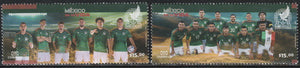 2022 Mexico Football World Cup - Qatar - Mexico National Selection Set of 2 MNH #FOR-463