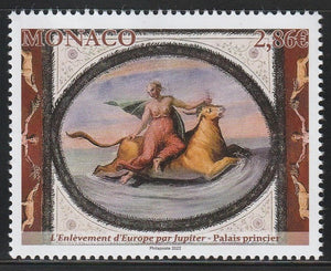 2022 Monaco Nude in Art - The Abduction of Europa by Jupiter MNH #FOR-468