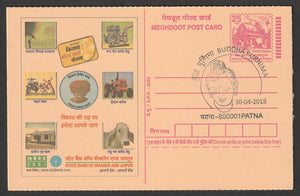 2018 Buddha Purnima Cancelled Meghdoot Post Card #C-MPC-46