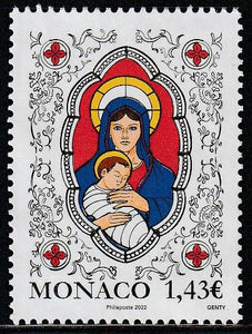 2022 Monaco Christmas MNH Mother Mary & Jesus #FOR-478