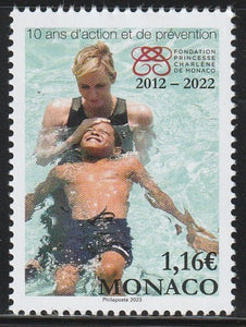 2022 Monaco The 10th Anniversary of the Princess Charlene of Monaco Foundation  MNH #FOR-479