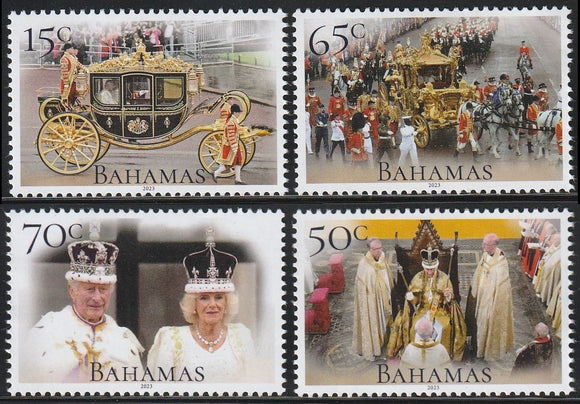 2023 Bahamas The Coronation of King Charles III Set of 4 MNH #FOR-47