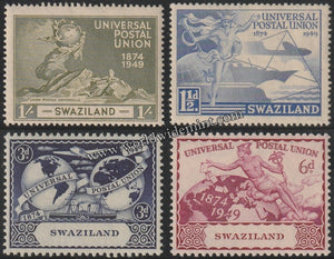 SWAZILAND 1949 -  UPU 4V MNH SG: 48 - 51