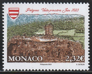 2023 Monaco Historical Sites of the Grimaldis of Monaco - Polignac MNH #FOR-485