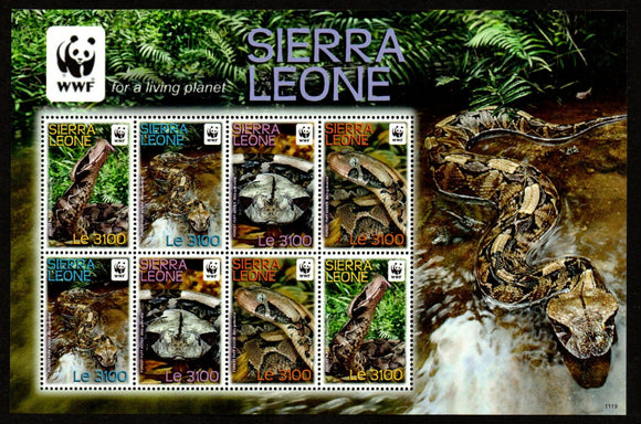 2011 Sierra Leone WWF Snakes MS #ABR-49