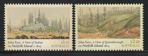 2022 Australia Norfolk Island Historical Views Set of 2 MNH - Landscape, Trees, House #FOR-4