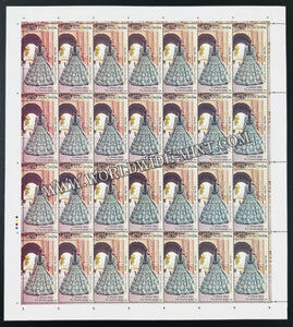 2020 India Indian Fashion - Designer's Creation Series 4 - The Ambika Jacket Full Sheet of 28 Stamps