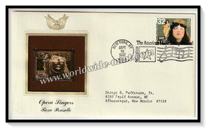 1997 USA Opera Singers Rosa Ponselle - Gold Replica FDC #FE50