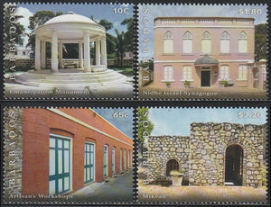 2021 Barbados Monuments of Old Bridgetown Set of 4 MNH #FOR-50