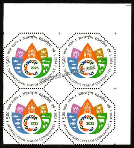 2024 INDIA International Year of Cooperatives Block of 4 MNH