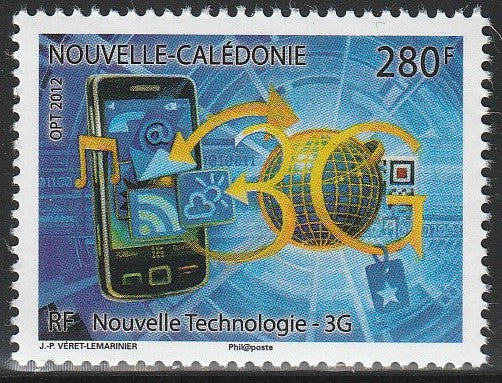 2012 New Caledonia New 3G Technology MNH #FOR-534