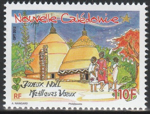 2012 New Caledonia Merry Christmas MNH #FOR-537