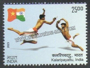 2023 INDIA 50 years of establishment of Diplomatic Relations between India and Vietnam - kalaripayattu MNH