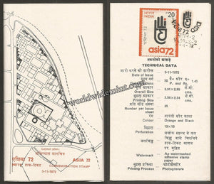 1972 Asia 72 - 3rd Asian International Trade Fair - 20 paise Brochure