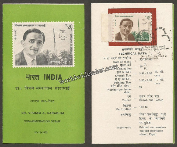 1972 Vikram A. Sarabhai Brochure