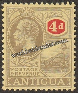 1921-1929 ANTIGUA - KING GEORGE V W/M: MULTI CROWN CA MNH SG: 56