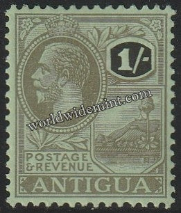 1921-1929 ANTIGUA - KING GEORGE V W/M: MULTI CROWN CA MNH SG: 57