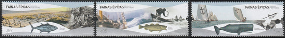 2022 Portugal Epic Fishing Campaigns Set of 3 MNH #FOR-584