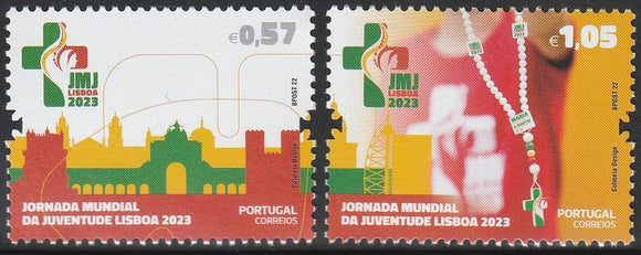 2022 Portugal World Youth Day - Lisbon Set of 2 MNH Cross #FOR-586