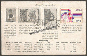 1973 INDIPEX 73 - All Roads to Delhi - 20 paise Brochure